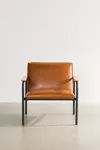 Wesley Faux Leather Lounge Chair | Urban Outfitters (US and RoW)