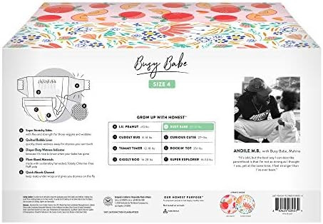 The Honest Company - Super Club Box, Clean Conscious Diapers, Just Peachy + Flower Power, Size 4,... | Amazon (US)