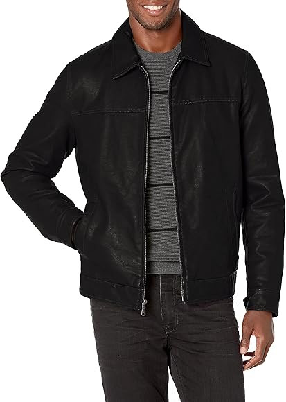 Tommy Hilfiger Men's Classic Faux Leather Jacket | Amazon (US)