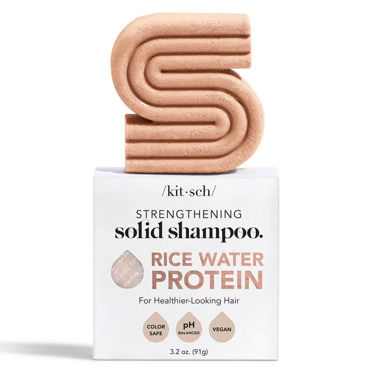 Kitsch Rice Water Protein Strengthening Solid Shampoo - 3.2oz | Target