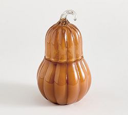 Glass Pumpkin Candle - Autumn Amber | Pottery Barn (US)