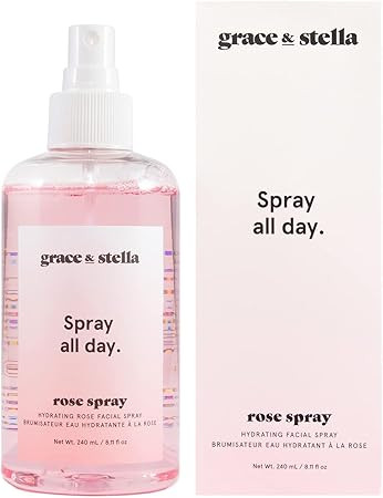 grace & stella Award Winning Rose Water Facial Spray (240ml) - Vegan - Rose Water Spray for Face ... | Amazon (US)