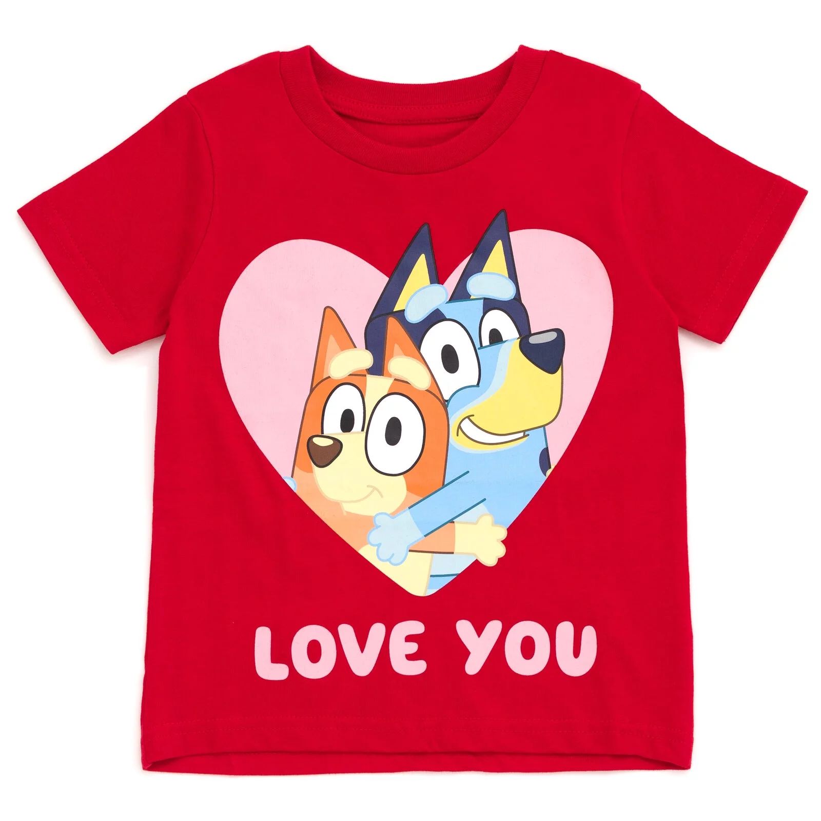 Bluey Bingo Valentines Day Toddler Boy Girl T-Shirt Red / Valentine's 3T | Walmart (US)