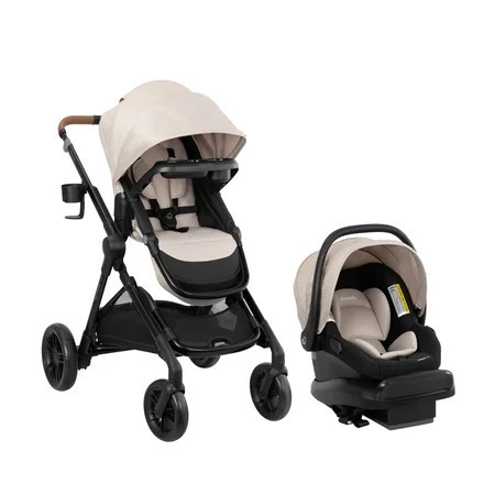 Evenflo Pivot Xpand NXT Travel System featuring LiteMax NXT Infant Car Seat, Canyon Beige | Walmart (US)