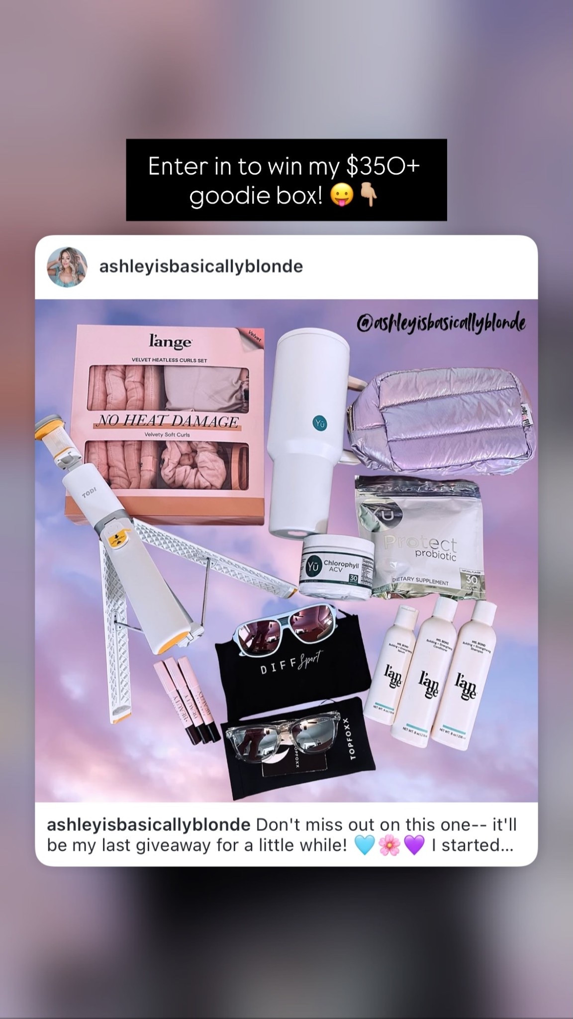 Enter in to win my $350+ goodie box! 😛👇🏼

#LTKSaleAlert #LTKselfcare #LTKBeauty