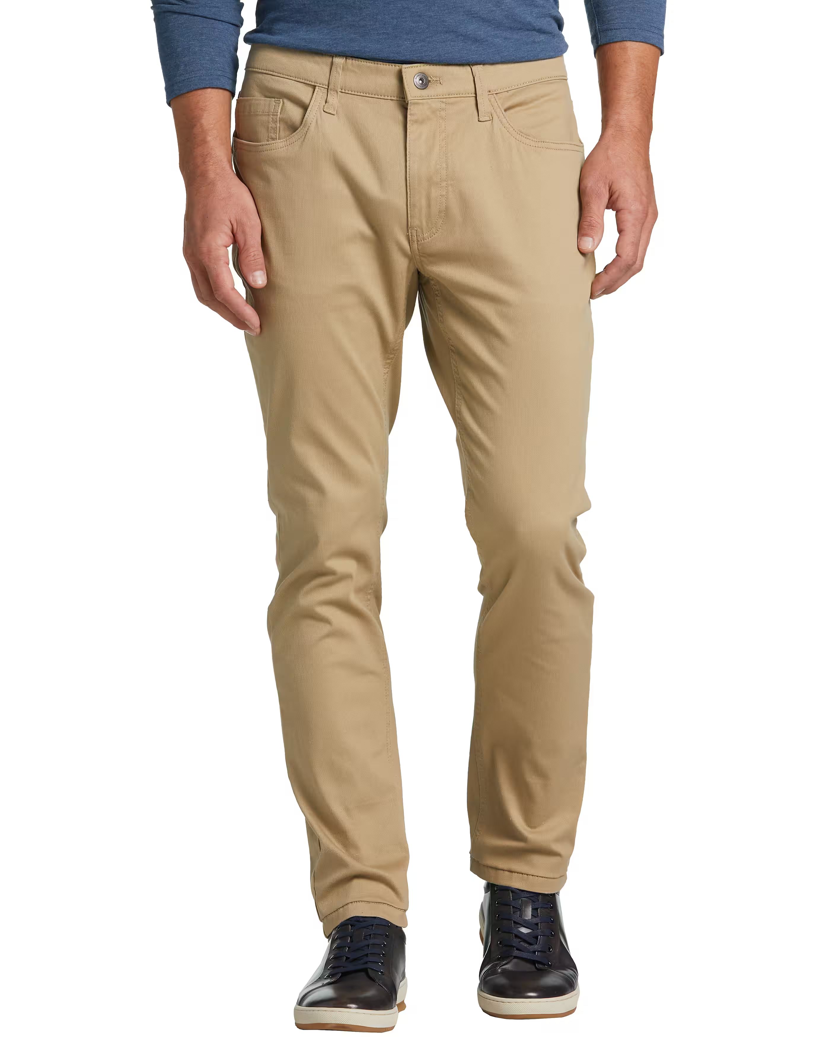 Joseph Abboud Bedford Slim Fit Five-Pocket Corduroy Pant, Tan | The Men's Wearhouse