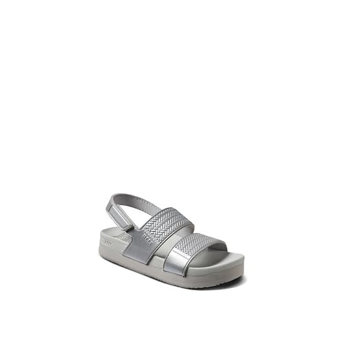 REEF Kids Girls Sandals, Little Water Vista, Silver, 7 | Amazon (US)