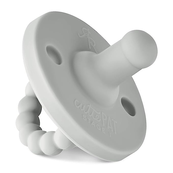 Ryan and Rose Cutie PAT Pacifier Grey Stage 1 | Amazon (US)
