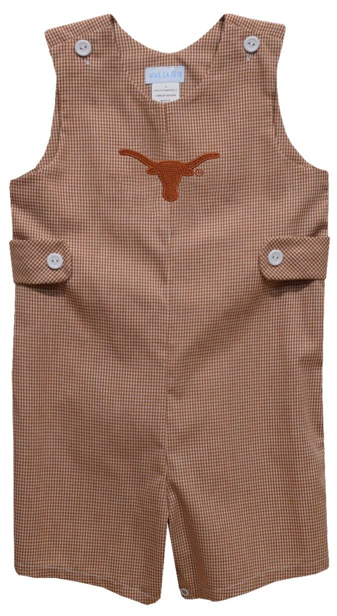 Vive La Fete Infant Texas Longhorns Burnt Orange John John Onesie, Boys', 12M | DICK'S Sporting Goods