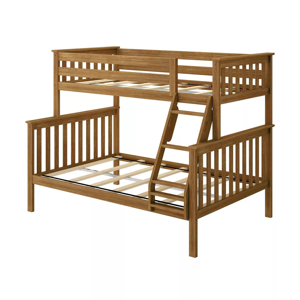 Max & Lily Bunk Bed Twin over Full Size, Solid Wood Bunk Beds with Ladder for Kids | Target