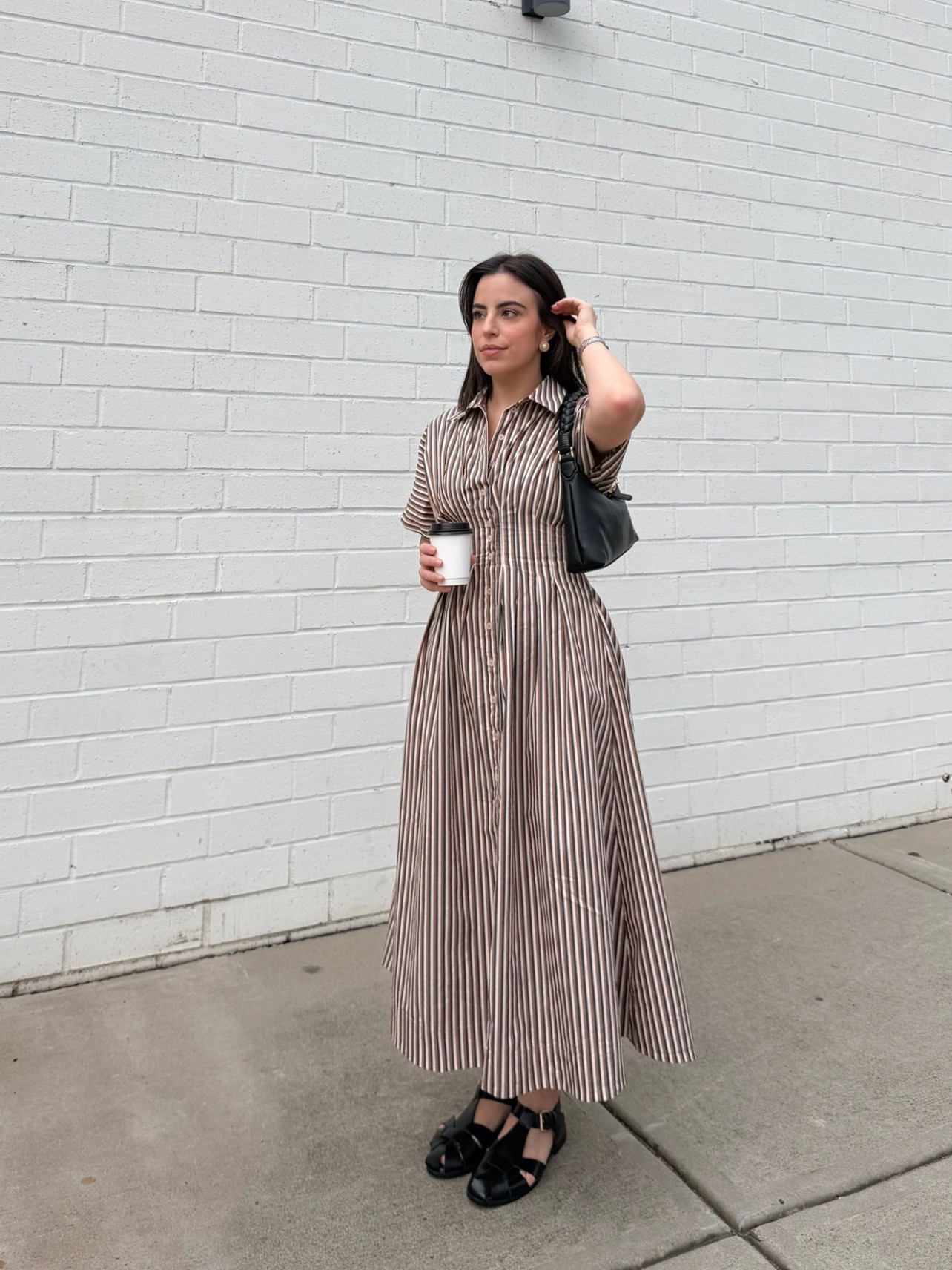 Best midi dress! I have it in many colors and it’s so so flattering. Wearing size XS