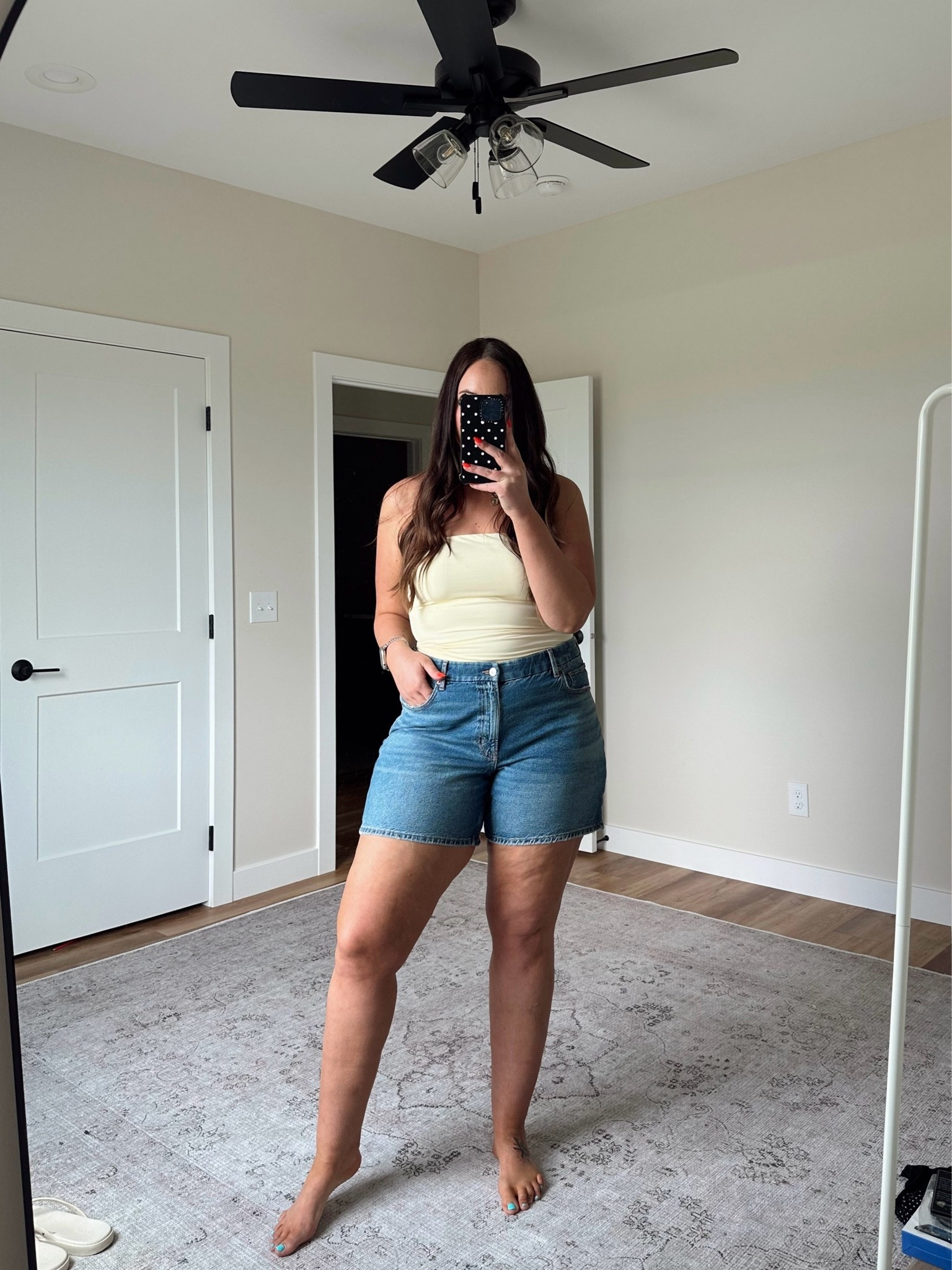 American Eagle sale - these 6” inseam denim shorts are thick thigh friendly and on major sale! Use code AELTK25 (wearing size 16 - size up 1)

#LTKSaleAlert