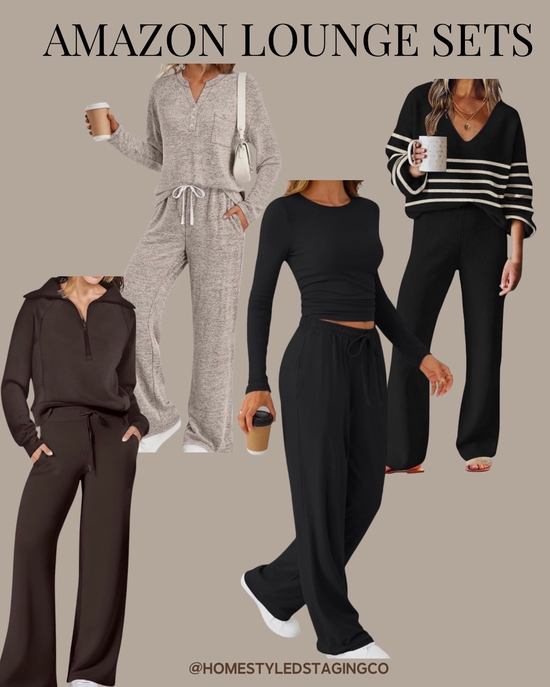 Amazon lounge sets that look put together but feel like pajamas ☕️

These are the kind of sets you throw on for school drop-off, errands, travel days, or staying cozy at home — and they’re surprisingly flattering.

All linked here 🤍 easy, comfortable, and on repeat.

#LTKgrwm #LTKdayinmylife #LTKselfcare
