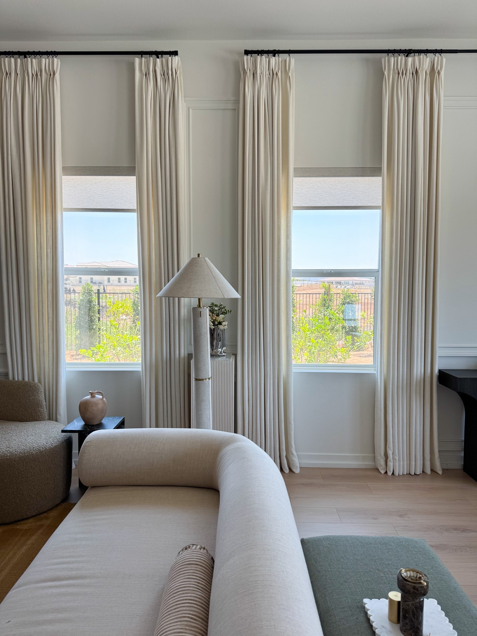 Living room curtains by two pages curtains- here’s what i ordered: use code MARYAMZEKRIA for 22% off your order 

LIZ LINEN DRAPES PLEATED
-Color: Ivory White 1908-2
-Hanging Header Style (Hooks included): Goblet 
-Single Panel Width when Pleats Sewn and fully Extended (inch): 54
-Single Panel Length (Height) in Inch: 125
-Lining Type: Same Color Liner
—Matching Tieback: No Need
-Body Memory Shaped for Goblet: Yes need memory training

Home, living room, curtains, home decor, furniture, decor

#LTKHome