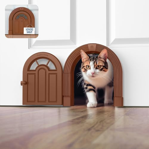 Purrfect Portal Meow Manor® Cat Door Interior Door - No-Flap, Fits Cats Up to 20 lbs, Easy DIY Setup, No Training Needed | Amazon (US)
