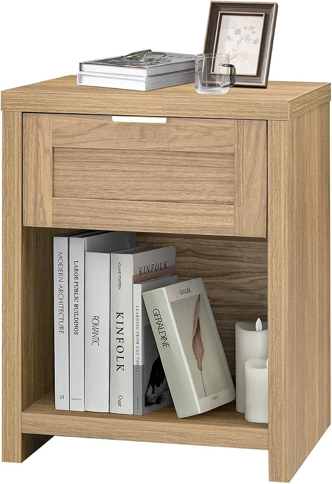 Design Philosophy: This night stand embodies simplicity with a touch of sophistication, blending ... | Amazon (US)