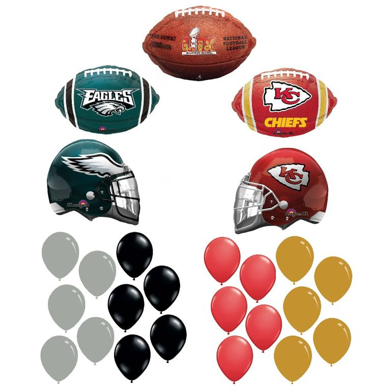 Dueling Super Bowl 59 LIX - Eagles Vs Chiefs - Football Party Balloon Kit - Party Supplies Decora... | Walmart (US)