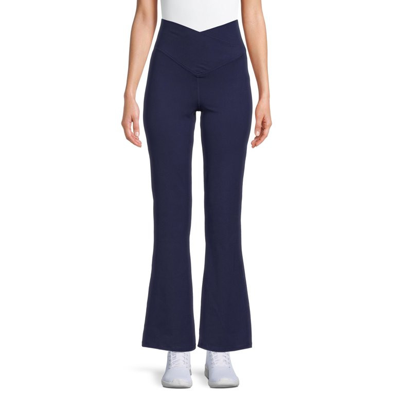 Avia Women's High Rise Crisscross Flare Leg Pants | Walmart (US)