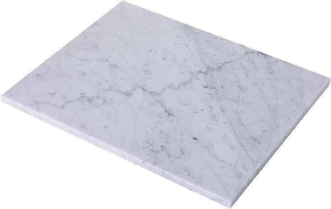 JESSILIN HOME Marble Cheese Pastry Board 16" x 12", Marble Cutting Board for Pastries, Bread, Piz... | Amazon (US)