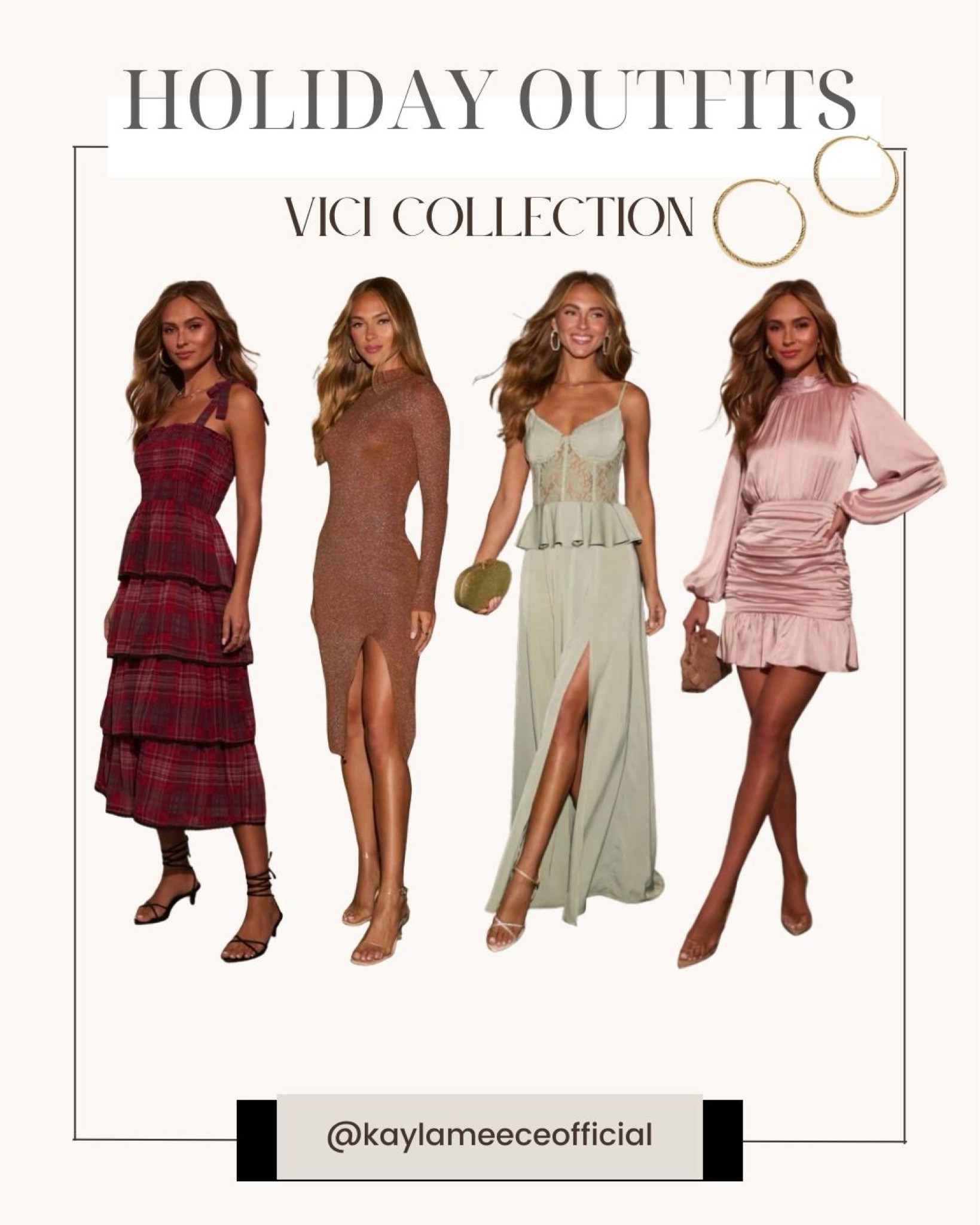 Holiday Outfits by Vici 

#vicicollection #viciblackfriday #thanksgivingoutfit #giftsforher #holidaypartyoutfit #christmasoutfit #christmaspartyoutfit #christmaspartydress #cuteholidaydress #maxidress #mididress #sparklydress #minidress #longsleevedress 

#LTKHoliday #LTKCyberWeek #LTKGiftGuide