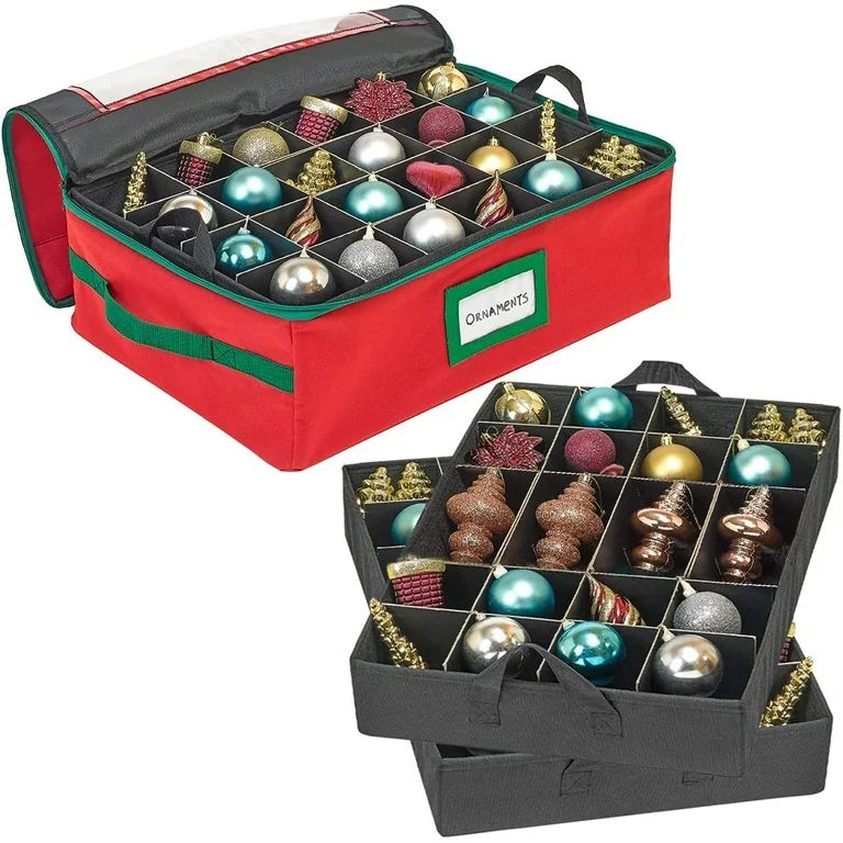 Premium Christmas Ornament Storage - Holds up to 48 - 3" Ornaments | Walmart (US)