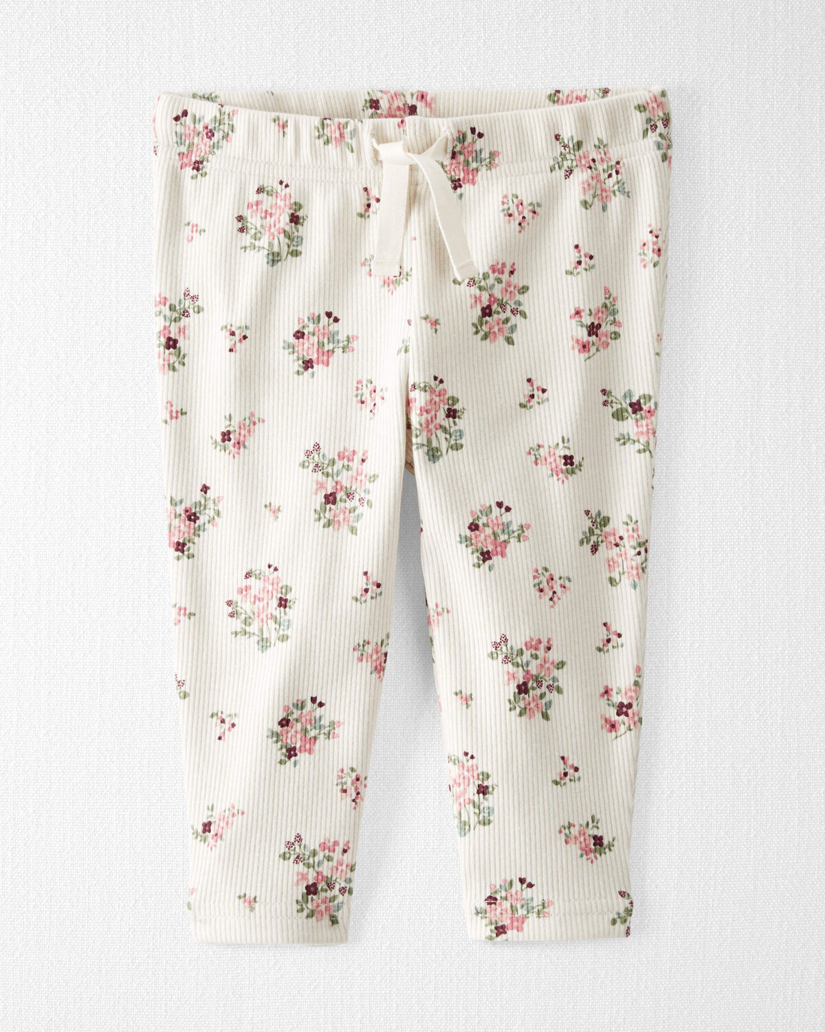 Baby Organic Cotton Rib Drawstring Leggings - Little Planet | Carter's | Carter's Inc