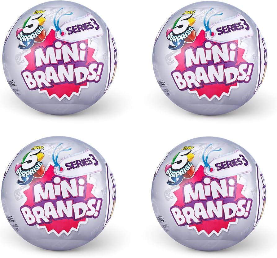 5 Surprise Mini Brands Mystery Capsule Real Miniature Collectible Toy - Single / 1-Pack | Amazon (US)