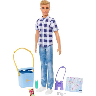 ​Barbie It Takes Two Ken Camping Doll - Plaid Shirt | Target