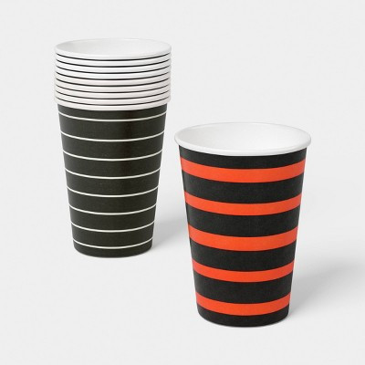 Pinstriped Disposable Cups 4.25" - 10ct - Hyde and EEK! Boutique™ | Target