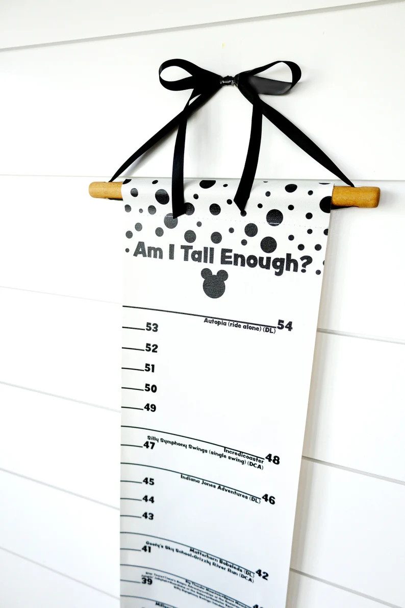 Disneyland Ride Height Growth Chart - Etsy | Etsy (US)