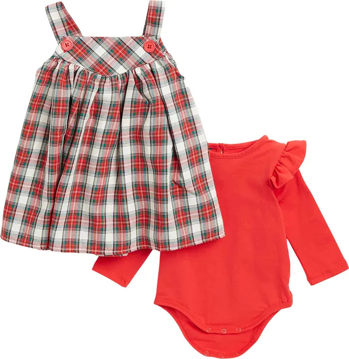 PASTOURELLE BY PIPPA AND JULIE Plaid Jumper & Bodysuit Set | Nordstromrack | Nordstrom Rack