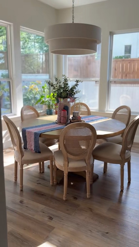 Proof that you don’t need a formal dining room to comfortably seat six. 🤍 This little breakfast nook works harder than any room in our house.

#BreakfastNook #DiningNook #KitchenDecor #RoundTable #HomeInspiration #NeutralDecor #InteriorStyle #KitchenGoals #HomeDesign #GatherAround

#LTKHome