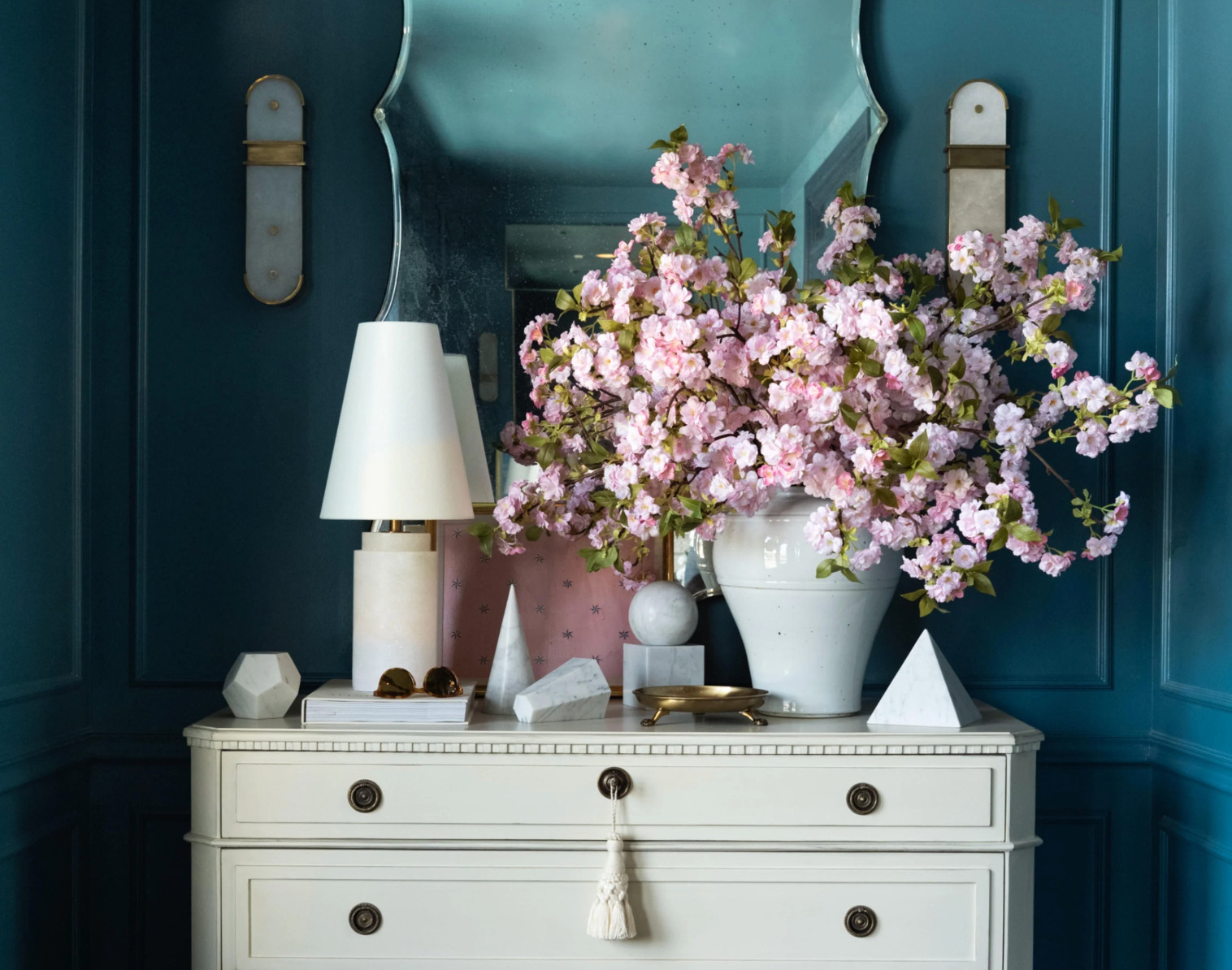 pink cherry blossoms, vase, lamp, sconce - Code JILL20 for 20% off at Alice Lane Home 

 #LTKfoodie #LTKActive #LTKHome