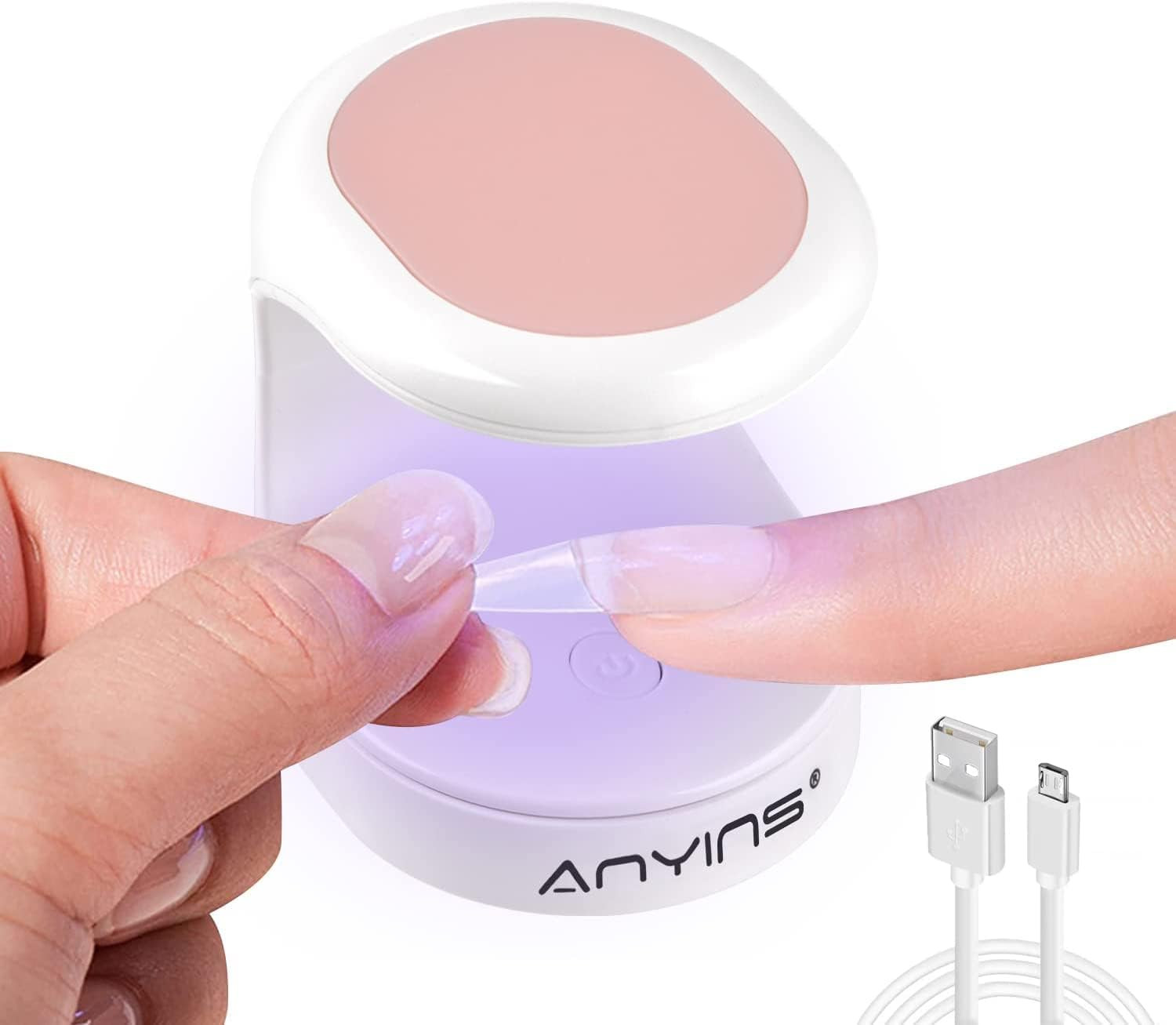 Mini UV Light for Gel Nails,16W Portable UV Nail Lamp for Home,Salon | Amazon (US)
