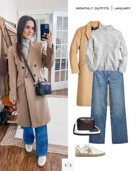 Monthly outfit planner : JANUARY looks | #sweaterseason #classicstyle #widelegjean #casualstyle #everydaylook #winteroutfit | See entire calendar on thesarahstories.com ✨

#LTKstyletip