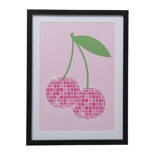 framed art print 16in x 12in - disco cherries | Five Below