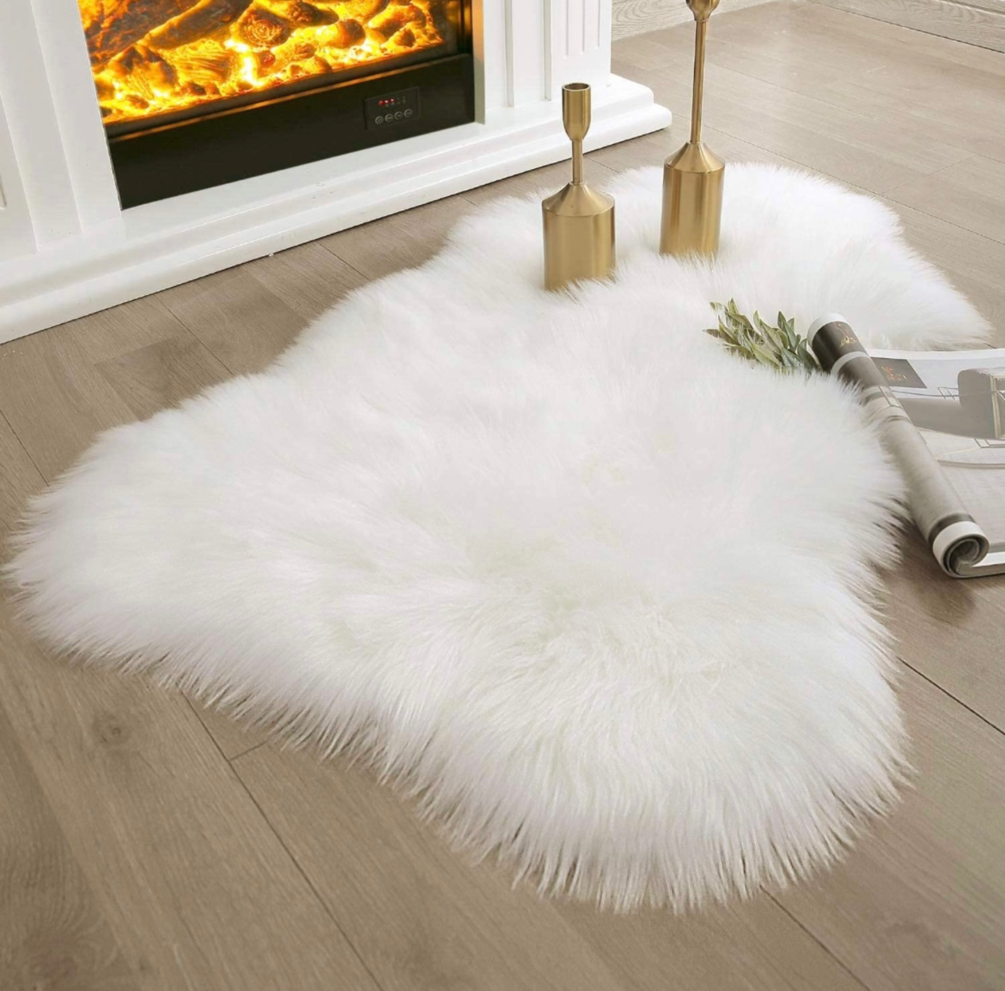 Chic fuzzy rug 🤍

#LTKunder50 #LTKsalealert #LTKhome