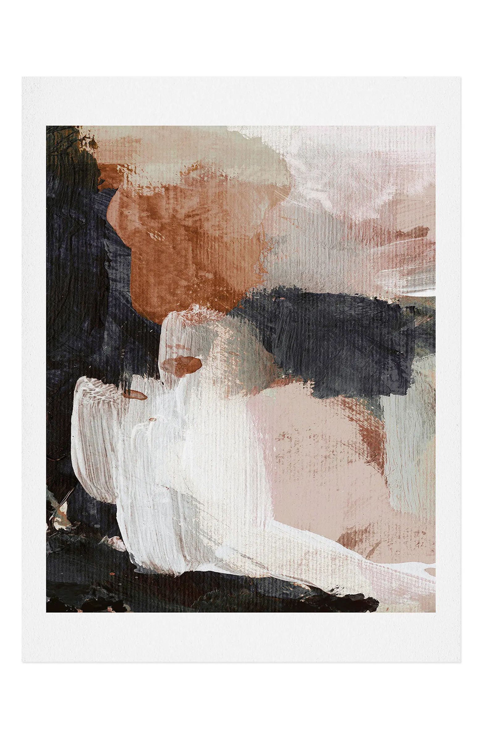 Earthly Abstract Unframed Art Print | Nordstrom