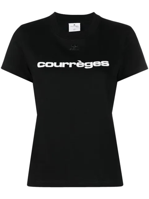 Courrèges 로고 프린트 티셔츠 - Farfetch | Farfetch Global