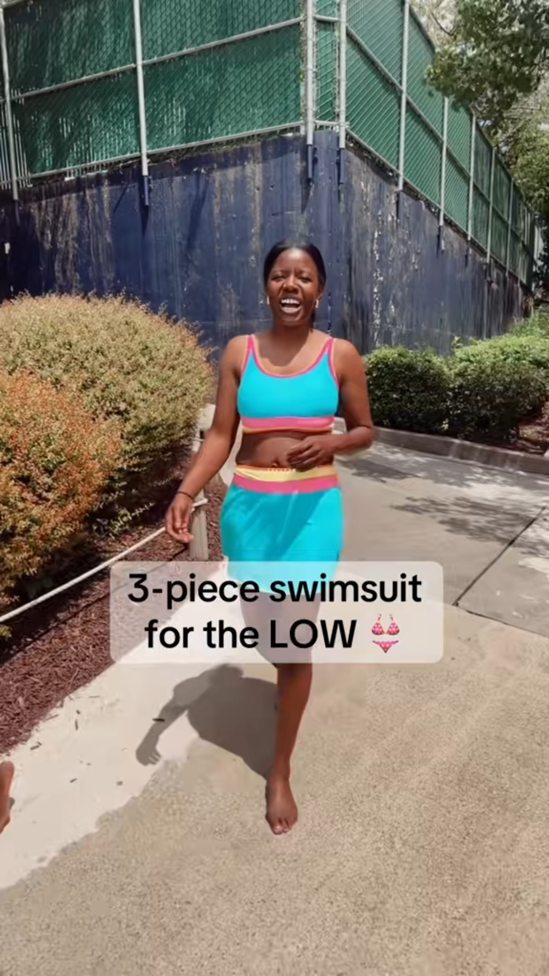 This 3-piece swimsuit is giving way more than the price tag, okay?! You get the top, bottoms, and matching cover-up short, which instantly makes it feel like a full vacation outfit instead of just a swimsuit. The colors are bold, the fit is cute, and it’s one of those easy throw-on sets that makes you feel pulled together without trying too hard. Perfect for pool days, beach trips, cruises, mom life, vacation packing, or when you just need a swimsuit that actually gives something. Linked it because this one is too good to gatekeep.

3 piece swimsuit, affordable swimsuit, swimsuit set, swim cover up set, vacation outfit, beach outfit, pool day outfit, cruise outfits, mom swimsuit, colorful swimsuit, budget swimwear, summer swim outfit

#LTKSwim #LTKOver40 #LTKSeasonal