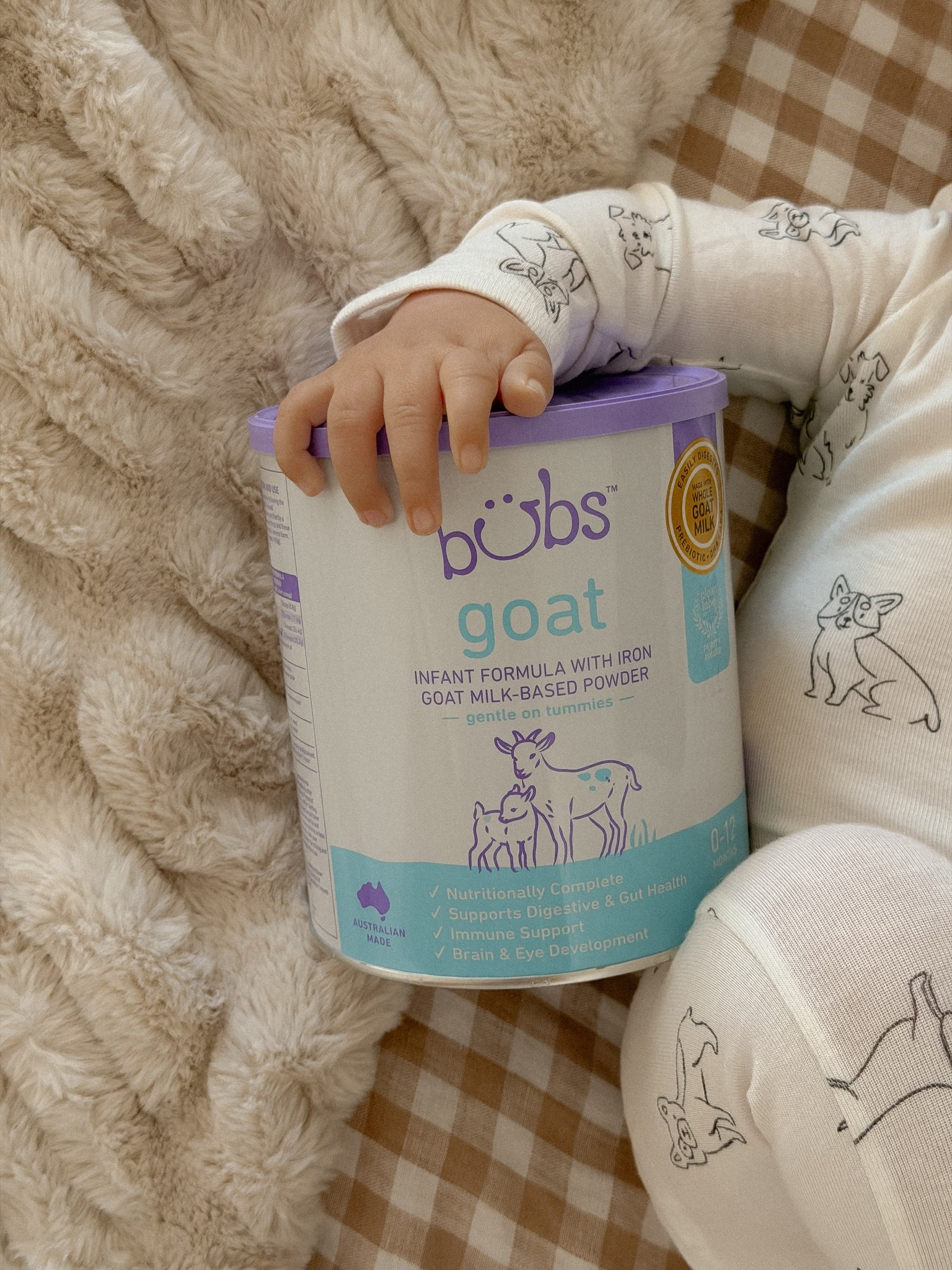 #ad our trusted formula pick, Bubs Infant Goat Milk! Gentle on tiny tummies, made with nutrient rich whole milk & available at @Target  ✨
.
#TargetPartner #Bubs #GOATofGoatMilk #BubsatTarget #liketkit @shop.ltk @aussiebubsofficial

#LTKmomlife #LTKBaby #LTKBump