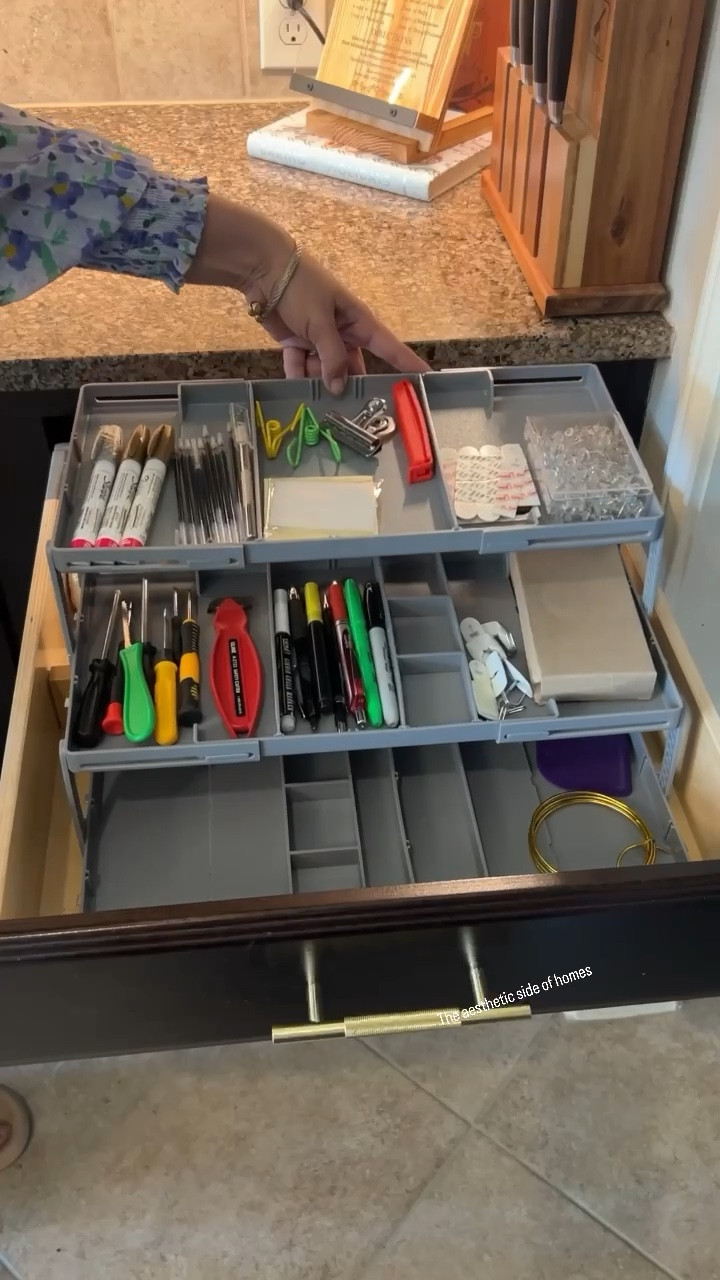 This is the perfect solution to organize all the drawers in your house. You can organize junk drawers, office drawers, or even makeup with the help of this organizer. It extends to fit right to the size of your drawers. 

If you have any questions please let me know in the comments 

#LTKhome #LTKfindsunder50 #LTKVideo