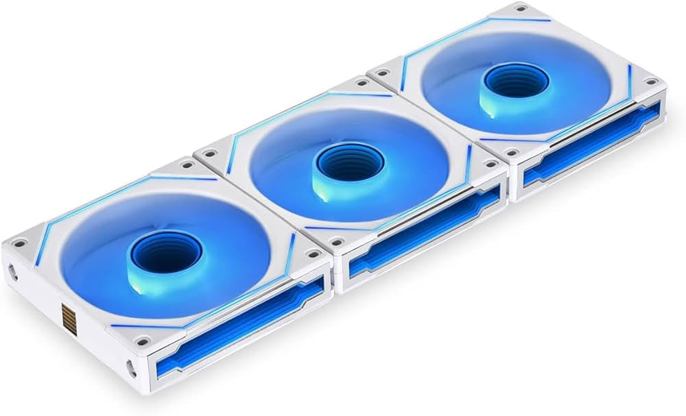 Lian Li UNI Fan SL-INF 120 RGB Infinity Mirror ARGB Fan 120mm White 3-Pack Controller | Amazon (US)