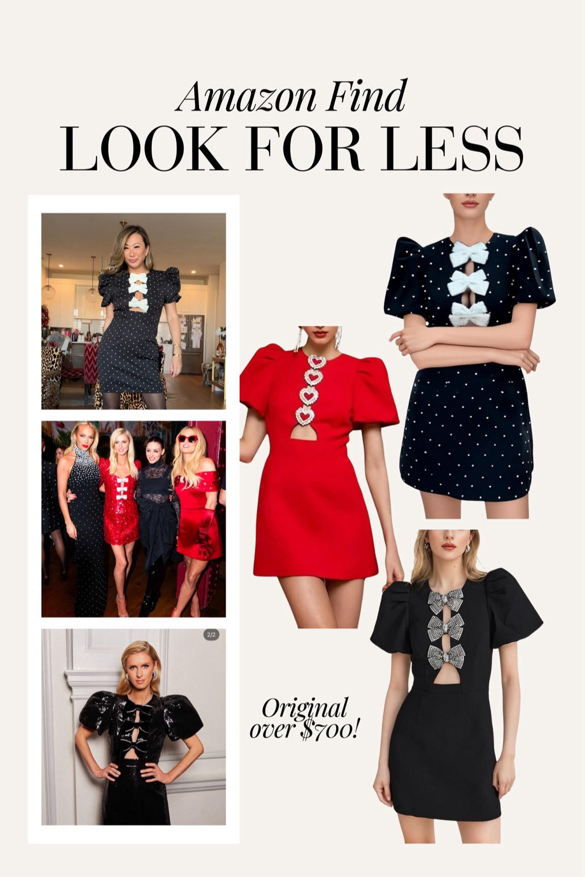 Red heart crystal Amazon dress that looks similar to Rebecca Vallance! So cute and such a steal, perfect Valentine’s Day dresses. Fits true to size

Vday dress, bow dress, heart dress, red dress, black dress, Rebecca vallance similar, Amazon finds#LTKMostLoved

#LTKStyleTip #LTKFindsUnder100