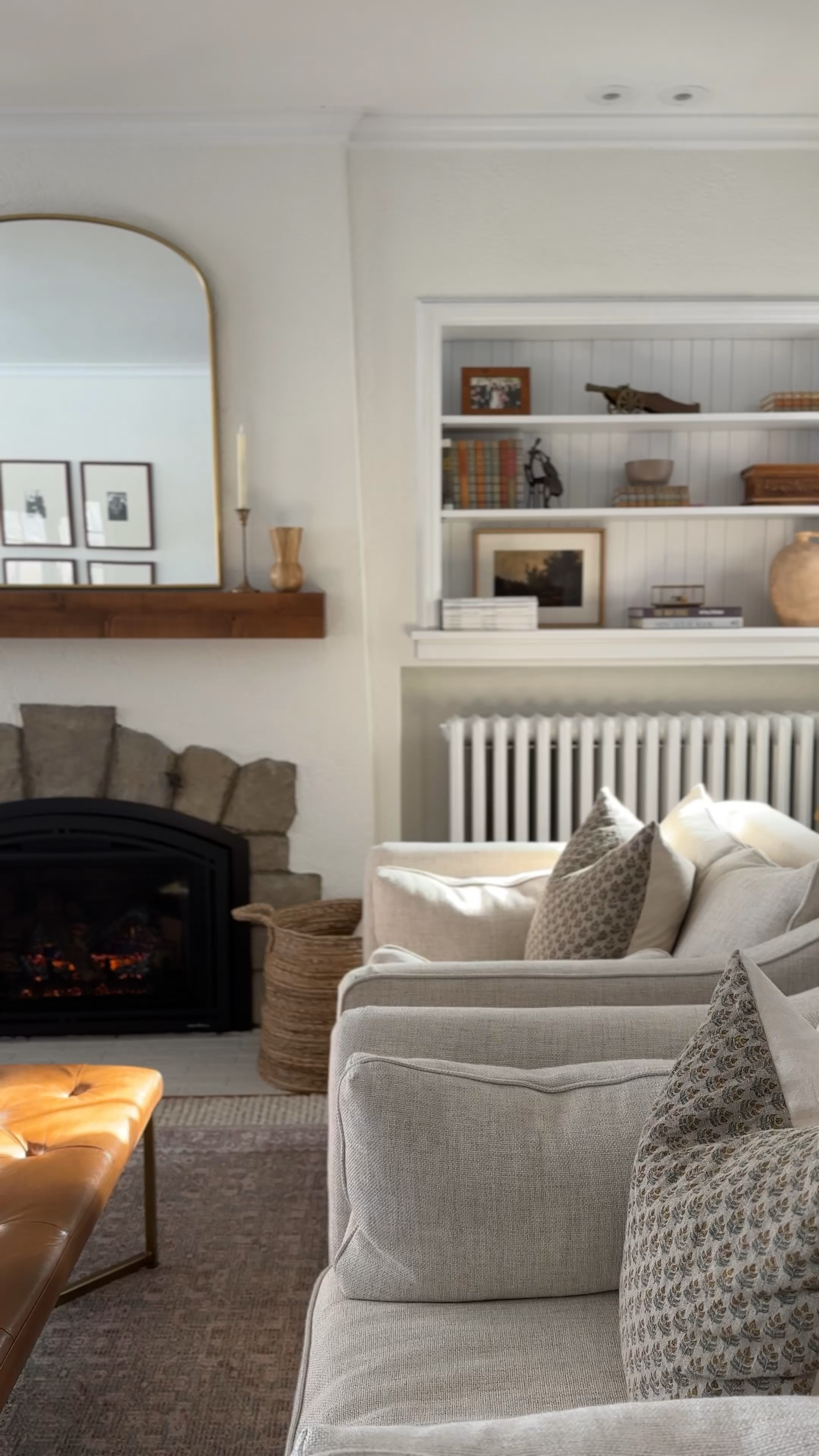 pillows, rugs, leather ottoman 

#LTKhome