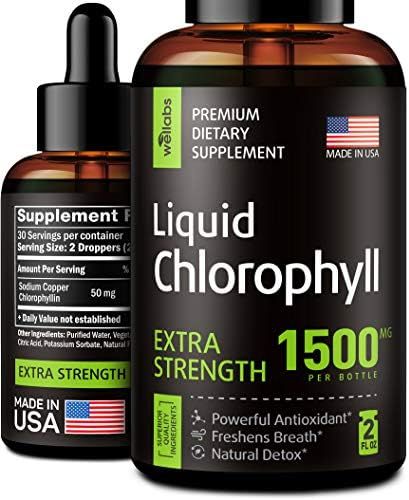 Chlorophyll Liquid Drops - Energy Boost & Immune Support - Made in USA - Fast-Absorbing Liquid Ch... | Amazon (US)