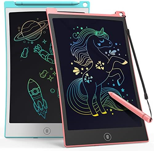 TECJOE 2 Pack LCD Writing Tablet, 8.5 Inch Colorful Doodle Board Drawing Tablet for Kids, Kids Tr... | Amazon (US)