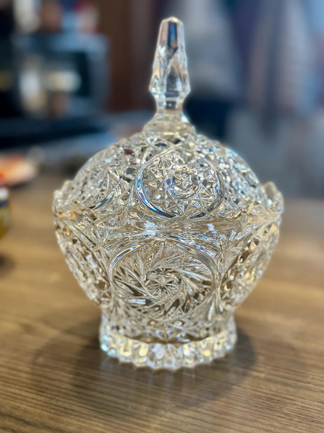 Vintage Crystal Candy Dish 5.5”L 5.5”W 8”H #6 | Etsy (US)