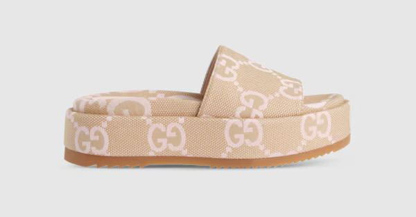 Women's jumbo GG platform slide sandal | Gucci (US)