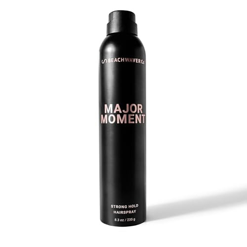 The Beachwaver Co. Major Moment Strong Hold Hairspray - Full Size (8.3 Oz) | Extra-Strength Vegan Hairspray For Long-Lasting Styles w/Brushable Finish - Removes Frizz & Locks In Style | Amazon (US)